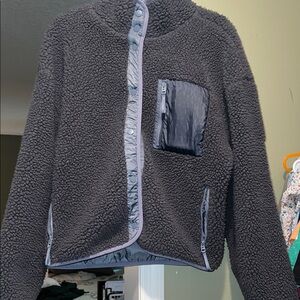 Fabletics Gray Bomber Jacket